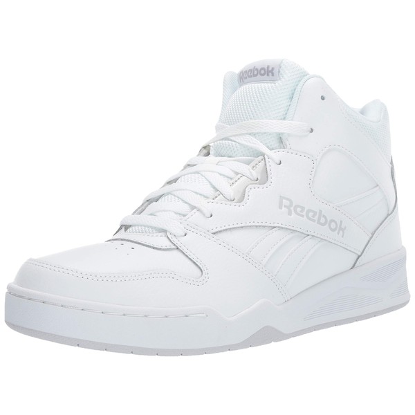 Reebok Men's Bb4500 Hi 2 Sneaker, White/Light Solid Grey, 11.5 Wide