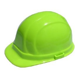 Inexpensive OSHA Hard Hat Kits - Omega 2 Cap Style with pin lock suspensions and Hard Hat Tote - Hi-Viz Lime
