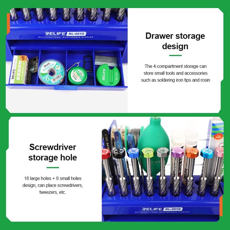 Relife RL-001G Tool Tidy Screwdriver Holder Organizer Station For Phone