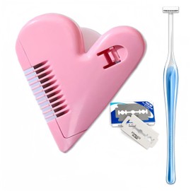 Prácticas tijeras de peluquería para hombres, mujeres y niños, cuidado privado, accesorios de peluquería en el hogar, barbería y barba (juego de corazón y T)