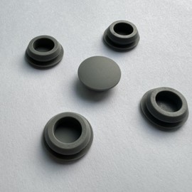 Rubber Pugs for Round Holes, Silicone Sealing Plug for Automatic Dog Water Dispenser, Rubber Plugs for Stainless Steel Dog Water Dispenser Model WB04, 5-Pack, Black