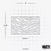 Wraith SprayWorks Zebra Leopard Pattern Set - Reusable Airbrush Stencil