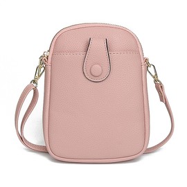 Fancy Forest Smartphone Shoulder Pouch Wallet Shoulder Women's Genuine Leather Multi-functional Large Capacity Smartphone Shoulder Bag Smartphone Pochette Wallet Portable Bag Lightweight Fall