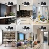 ocioc Quiet Ceiling Fan with LED Light 22 inch Large
