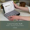 Silver Grey Washcloths Set of 6 Soft Facial Cloths 10”