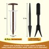 Flutesan 6 Pcs Mini Sowing Seed Dispenser Sower with 2