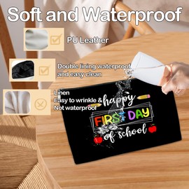 JioJio Chan Happy Back to School Gift, Welcome Back to School Makeup Bag, Teacher Appreciation Preppy Cosmetic Bag, Graduation Birthday Holiday Gifts