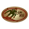 CafePress Ski NH Oval Car Bumper Sticker