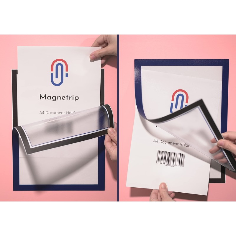 Magnetrip Self-Adhesive A4 Magnetic Document Holder, 8.5 X 11 Sign