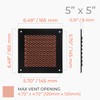 HVAC OV 5 x 5 Inch (Opening Size) Brown Galvanized
