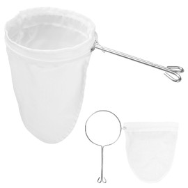 2 Sets Reusable Mesh Strainer Bags, Cheesecloth Bags for Straining, Cloth Strainer for Juicing Nutmilk (Small Size)