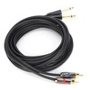 JORINDO Dual 6.35mm Male to Double RCA Male Cable Audio
