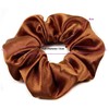 Mytoptrendz® Plain Satin Hair Scrunchies Ponytail Hair Tie Traceless Luxurious