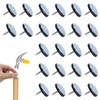 24 Teflon Chair Glides Round Furniture Glides Studded Chair Glides