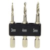 SK11 Hexagonal Shaft Short Drill Set for Carpentry 3 Pieces