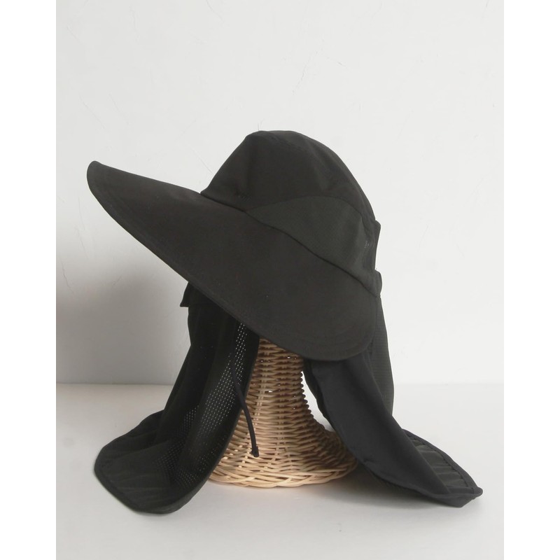 Mukii UV Protection Hat, 99.9% Light Blocking, Mukey, Black, Free