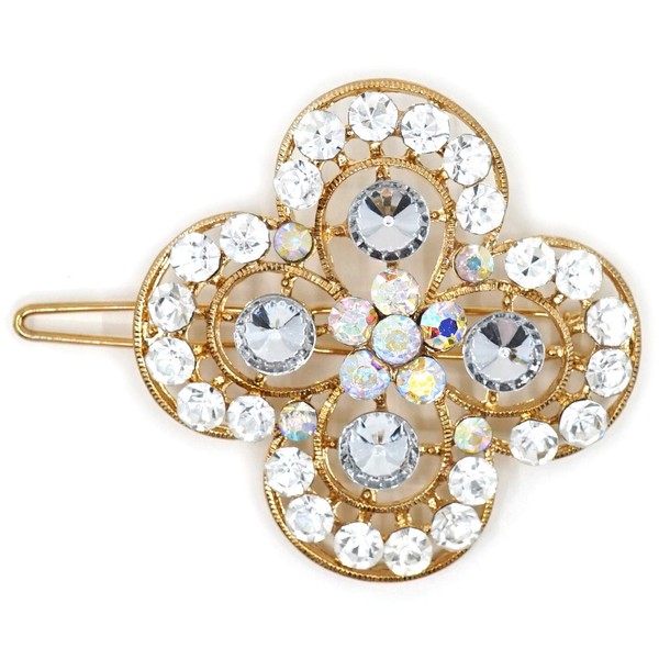 Teri's Boutique Clover Flower Bling Rhinestones Crystal Hair Styling Point