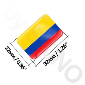 Skino Eu® 2 x 3D Stickers Colombia Flag F 187