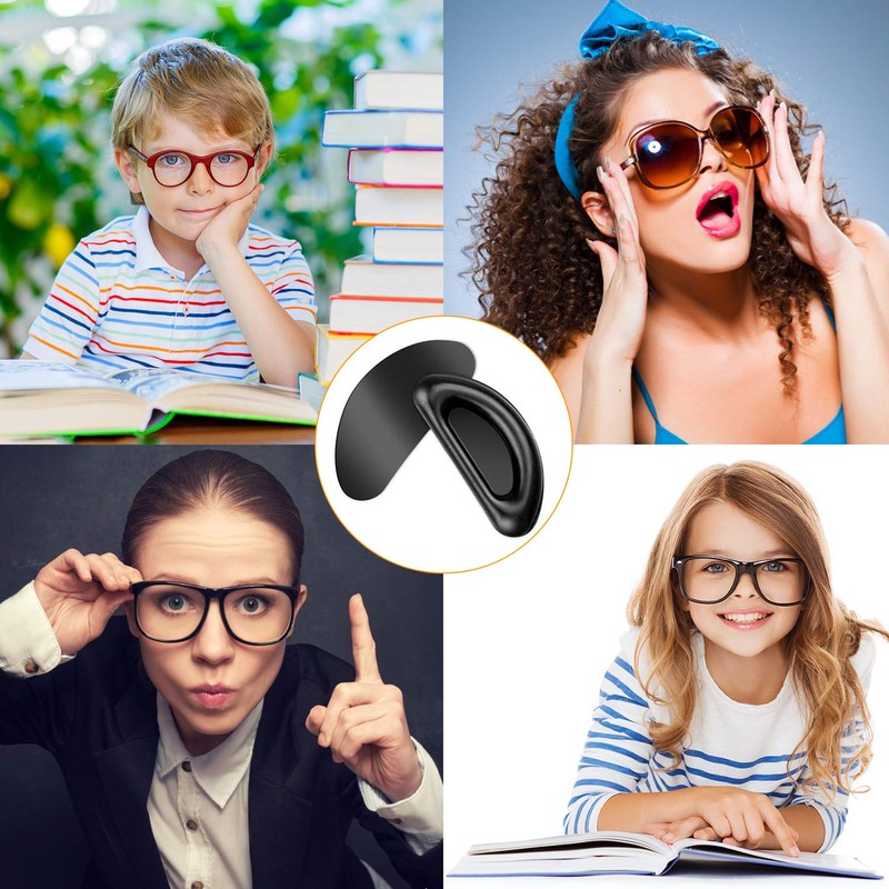 SMARTTOP Nose Pads for Glasses, 20 Pairs Stick On Silicone