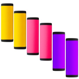BAGSWEET Luggage Handle Wrap 6 Pack-Neoprene Luggage Handle Wraps for Suitcase/Beach Bag/Backpacks Bright Suitcase Identifiers Travel Accessories for Airplane
