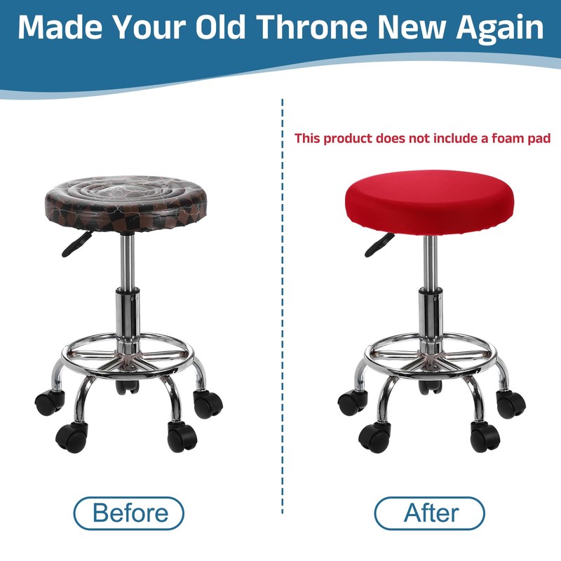 uxcell 4 Pack Stool Covers Round, 16-18 Inch Bar Stool