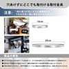 Qopaw Security Camera, Mounting Hardware, Pole, 2 PCS, Black, Bracket,