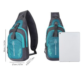 Men Sling Backpack Chest Crossbody Bag Shoulder Bag Travel Sports Gym Daypack