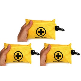 3 Packs 151 Pcs First Aid Kits Small for Survival Emergency Trauma Military Tactical Medical School Office Home Hunting Camping Hiking Fishing IFAK EMT Bag