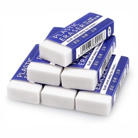 Eraser - 6Pcs Pencil Rubbers Erasers for Kids Large White Erasers for Schoo,Office, Art, Drawing