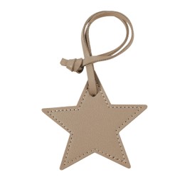 Tonecraft Star Key Holder, Simple, Orthodox, Bag Charm, Popular, Stylish, Cute, PU Leather, beige