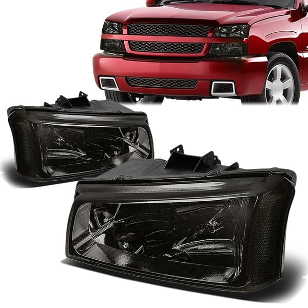 Pair of Factory Style Headlight Assembly Compatible with Chevy Avalanche
