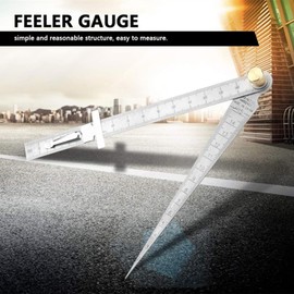 Soldadura de acero inoxidable Taper Gap Gauge Profundidad Regla Hole Weld Inspection Tool Fácil de leer