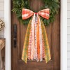 Fall Decor - Large Autumn Harvest Wreath Bow for Front