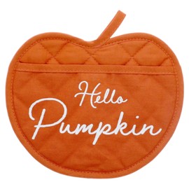 CLRA Orange Pumpkin Shaped Oven Mitt 2 Pk Fall Oven Mitt Set Autumn Oven Mitts Cute Fall Kitchen Pumpkin Fall Kitchen Decor Oven Mitts w Bonus Aolani Gift.