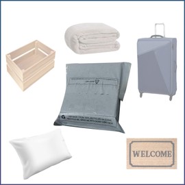 Capra Falconeri 24 x 36 Inch (5) Large Postage Bags Large Mailing Bags for Posting Clothes - Large Parcel Packaging Mail Bags, Shipping Postal Delivery Packaging Bags - 5 Big Grey Mailing Bags