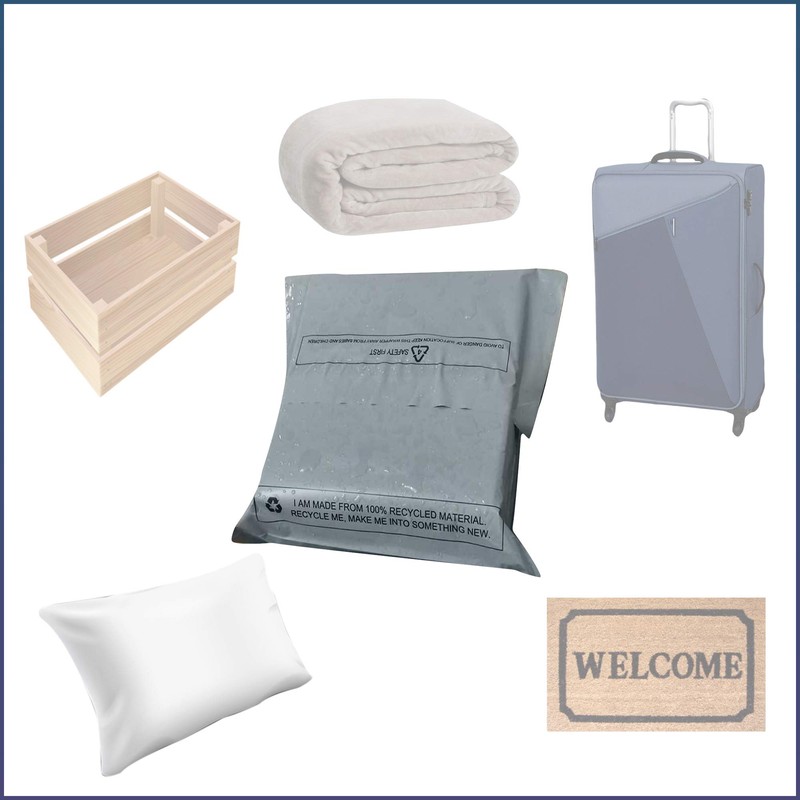 Capra Falconeri 24 x 36 Inch (5) Large Postage Bags