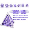 AUSTOR 7-Die Metal DND Dice Set Dungeons and Dragons Dice