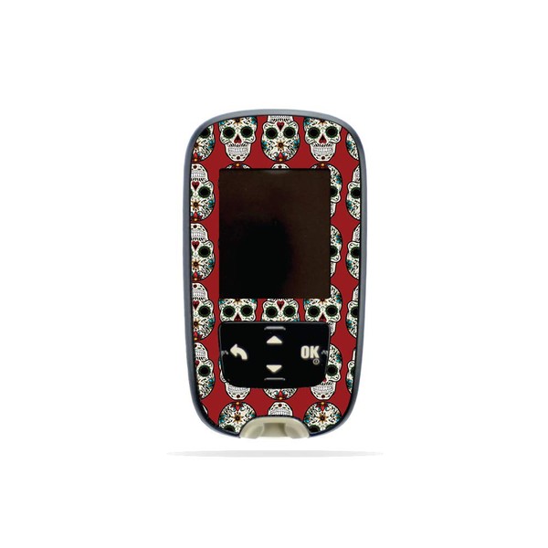 MightySkins Skin Compatible with Accu-Chek Guide - Sugar Skull |