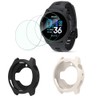 GKFJBD Compatible for Coros Pace 4 Screen Protector & Case，HD
