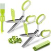 SASACIA 2-Pack Herb Scissors Set with 5 Blades & 3