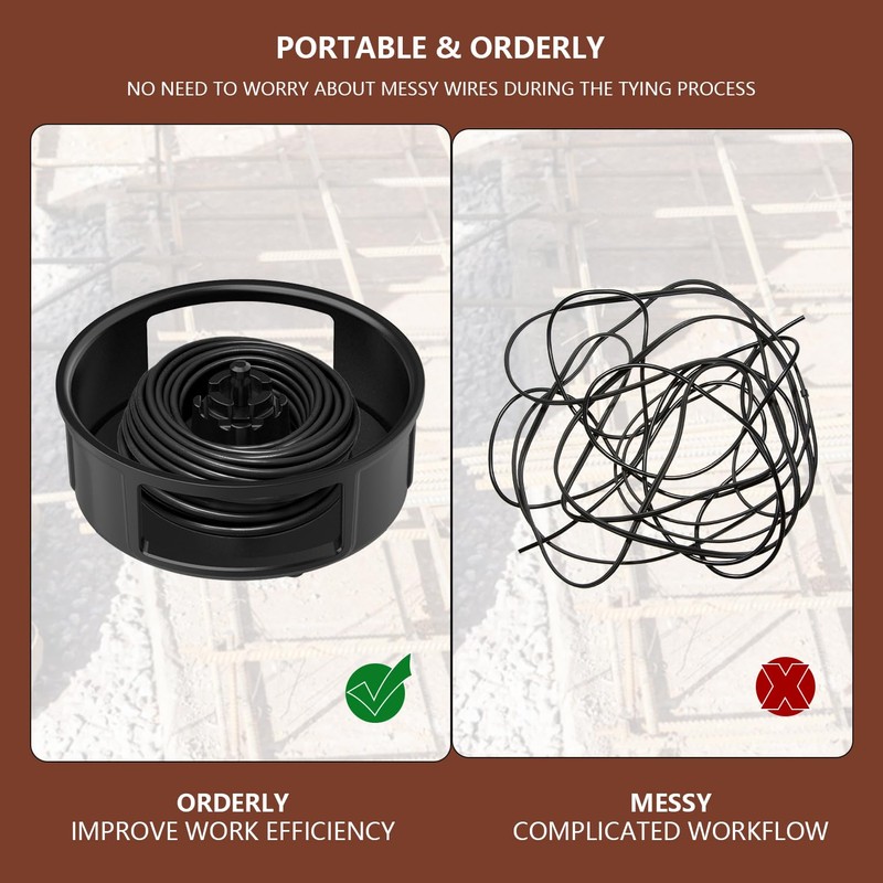Zylaer Aluminum Tie Wire Reel 12-18 Gauge Wire Reel with