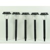 Carsten 5x LED Solar Outdoor Garden Light Lamp, Plastic, Black/White,