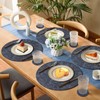 Washable Placemats and Coasters, Double-Sided Non-Slip Place Mats Leather Look