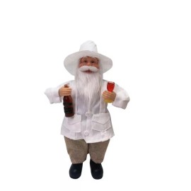 Brand New Standing Cuban Santa Papi, 12 in, Comes W/ Cuban Bread Mini
