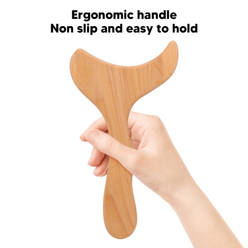 Gua Sha Board Men Women Wooden Ergonomic Muscle Relaxation Scraping