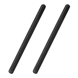 uxcell 5/8-11 UNC Fully All Threaded Rod, 4Pcs B7 Alloy Steel Long Threaded Screw 9.9" Length Right Hand Threads Fully Studding Rod Bar for Machinery, Construction, Black