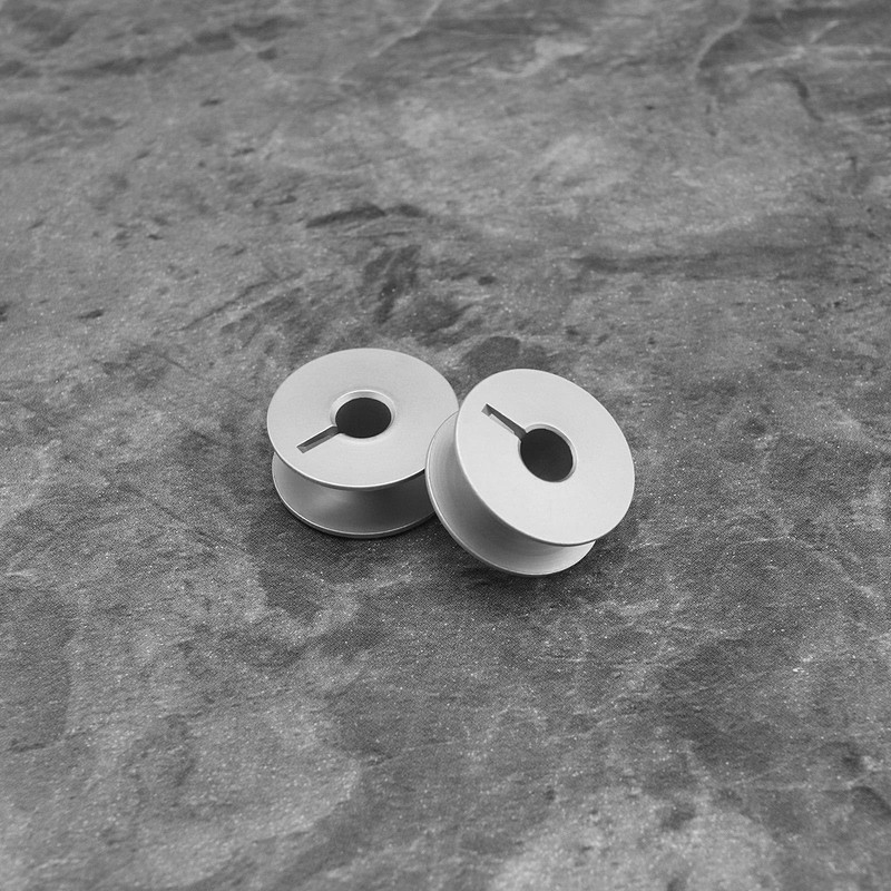 OTOTEC 20Pcs Slotting Metal Bobbins Aluminium Alloy Sewing Machine Lock