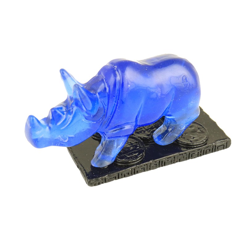 Feng Shui Blue Rhino Statue