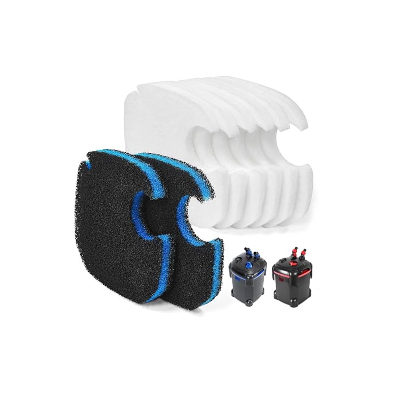 Replacement Canister Filter Pads Compatible with AMOSIJOY、Pondforse、Coospider-repta 172/225/265GPH Aquarium External