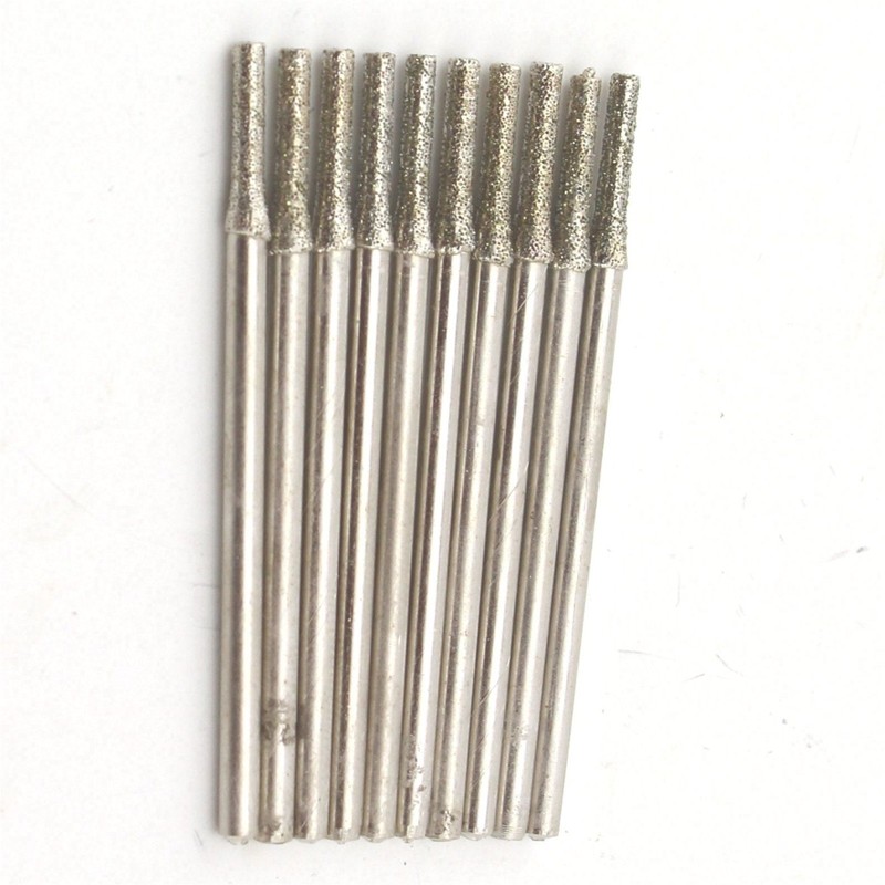 ILOVETOOL Lapidary Diamond Drill Bits 1.8mm Carving Burrs for Dremel
